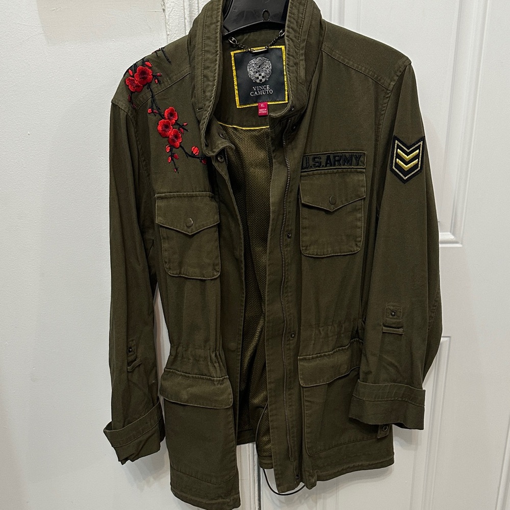 Embroidered Military Style Jacket - Picture 7 of 8